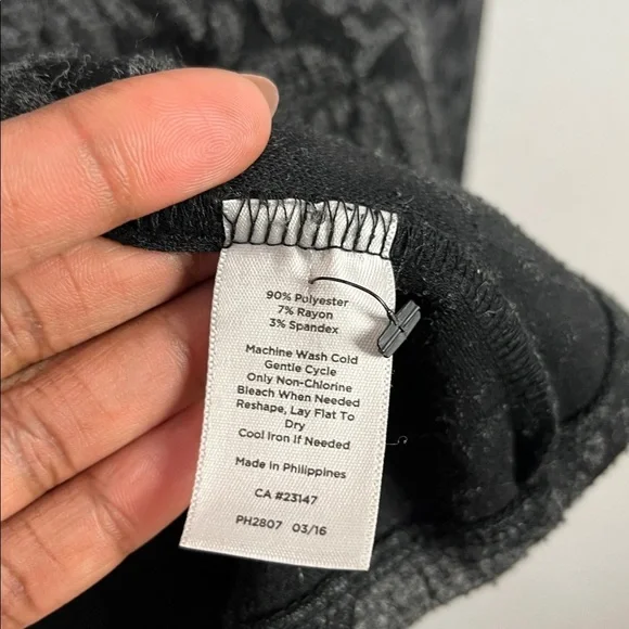 Talbots Shirt Women 3X Gray Floral Palampore Jacquard Tapestry Button Back Tunic - Picture 4 of 9